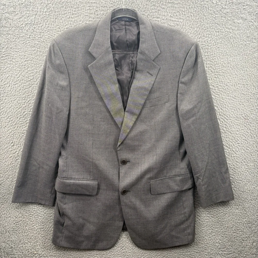 Brooks Brothers Sport Coat Mens 40R Gray Loro Piana Super 110s Worsted Wool USA